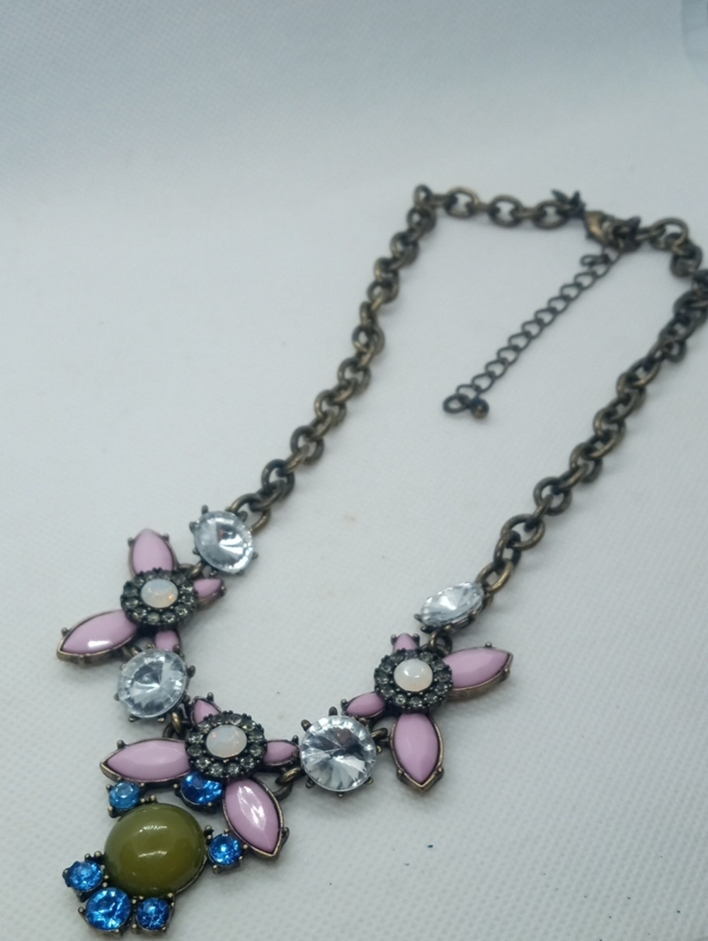 J.CREW CHUNKY RHINESTONE NECKLACE - Picture 9 of 13